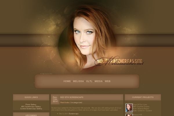 Melissa theme site design template sample