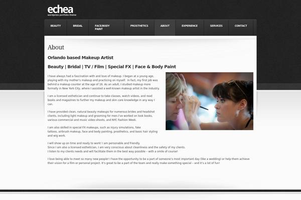 Echea theme site design template sample