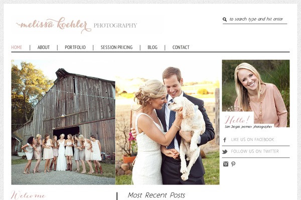 Chic-blog theme site design template sample