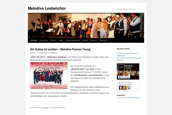 Twenty Ten theme site design template sample