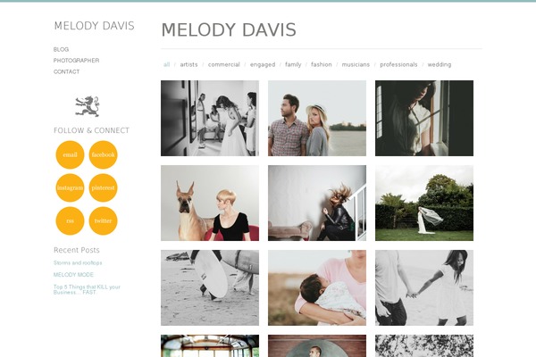 Infinity theme site design template sample