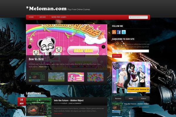 GamePress theme site design template sample