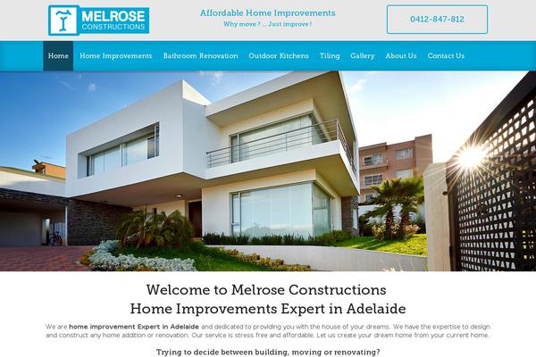 Melrose theme site design template sample