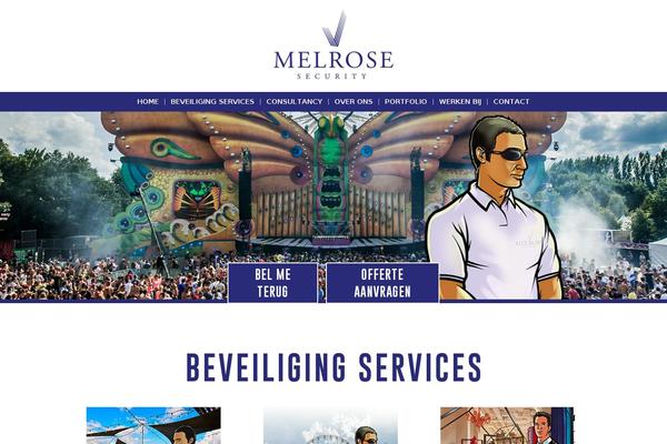 Melrose theme site design template sample