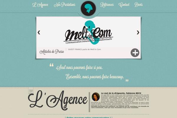 Retro theme site design template sample