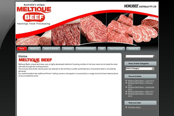 meltiquebeef.com.au site used Mbtheme