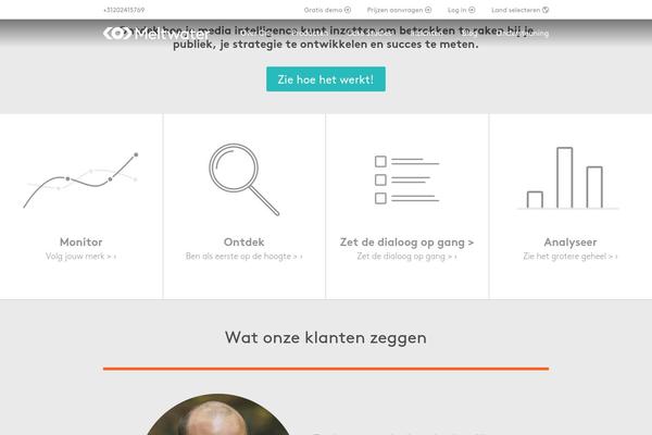meltwater.nl site used Meltwater
