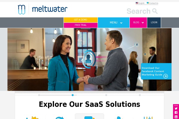meltwater theme websites examples