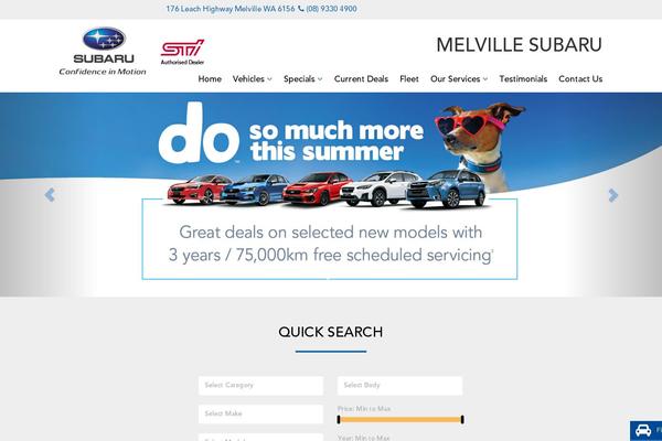 melvillesubaru.com.au site used Melvillesubaru3.com.au