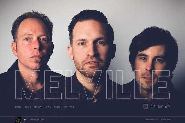 Melville theme site design template sample