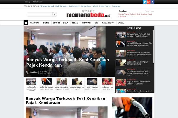 memangbeda.net site used Internationalpost-codebase
