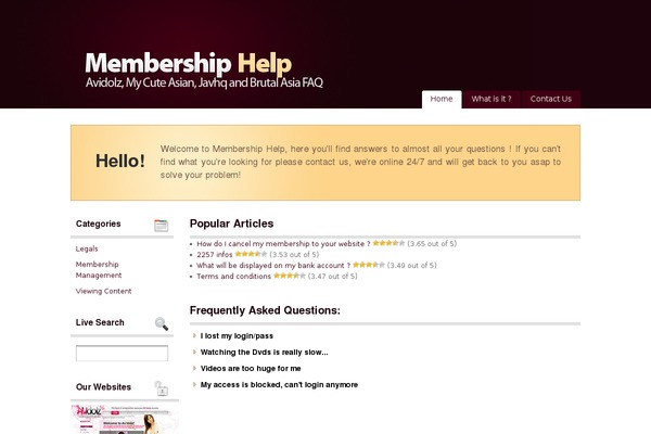 membership-help.com site used Wiki