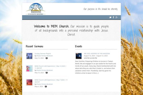 Risen theme site design template sample