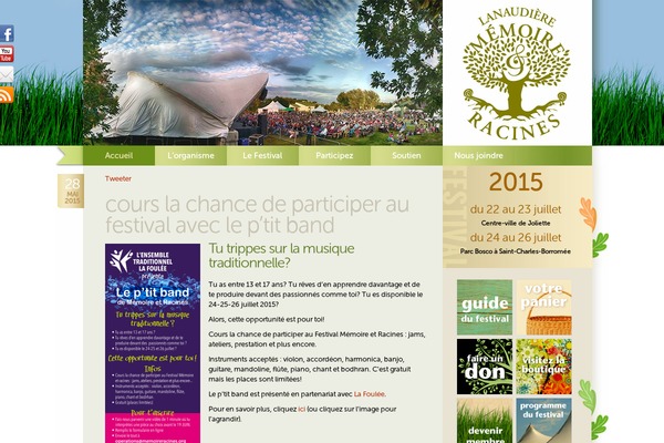 memoireracines.org site used Racines