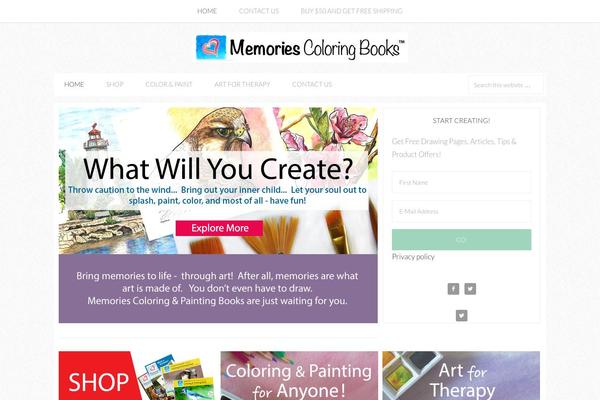 memoriescoloringbooks.com site used Sprinkle