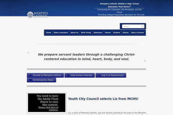 memphiscatholic.org site used Minos