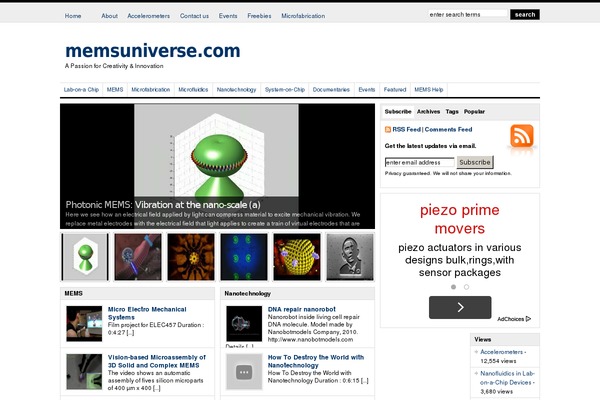memsuniverse.com site used Wp Clear Basic