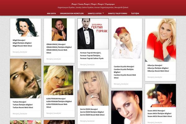 Gallery theme site design template sample