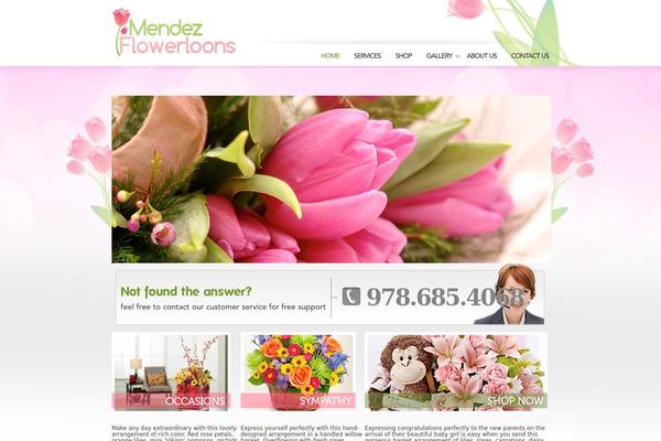 mendezflowerloons.com site used Mf_theme