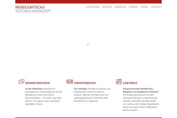 Vanguard theme site design template sample