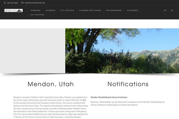 Ronneby theme site design template sample