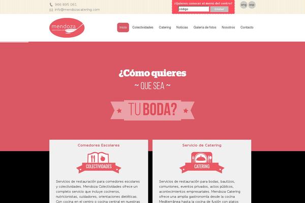 mendozacatering.com site used Alkla