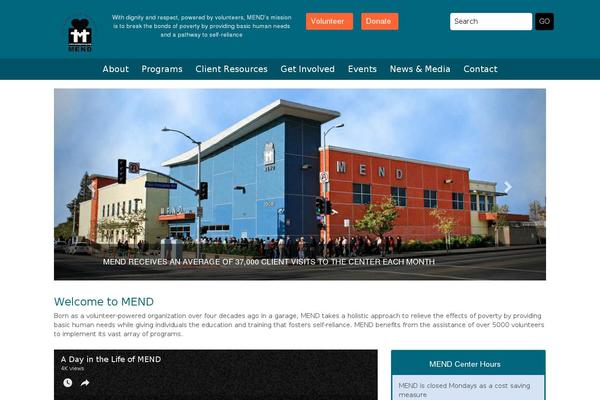 mend theme websites examples