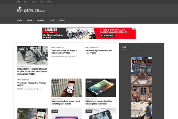 Weekly News theme site design template sample