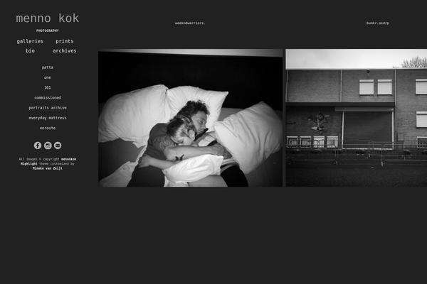 Highlight theme site design template sample