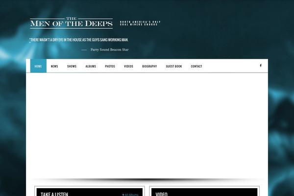 IronBand theme site design template sample