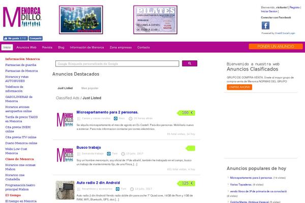 menorcadillo.net site used Classipress_child