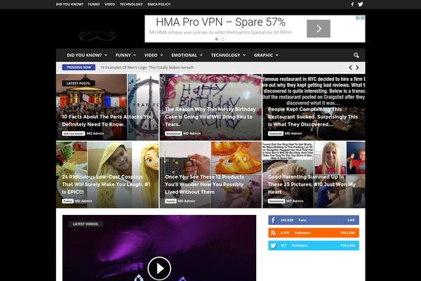 Site using Snax plugin