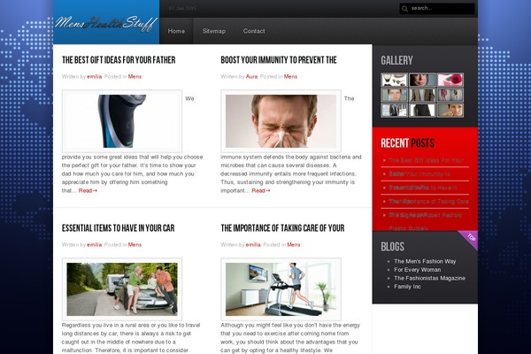 Mhs theme site design template sample
