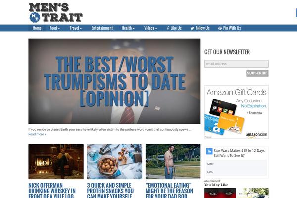 Mission News theme site design template sample