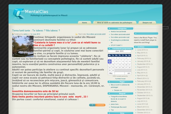 Site using Flash MP3 Player plugin