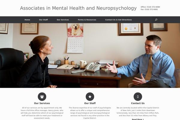 Vantage theme site design template sample