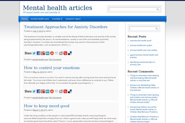 Light Clean Blue theme site design template sample