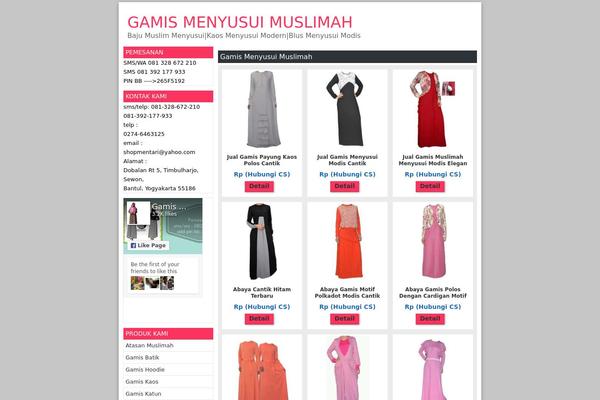 mentarishop.com site used Tokoseo