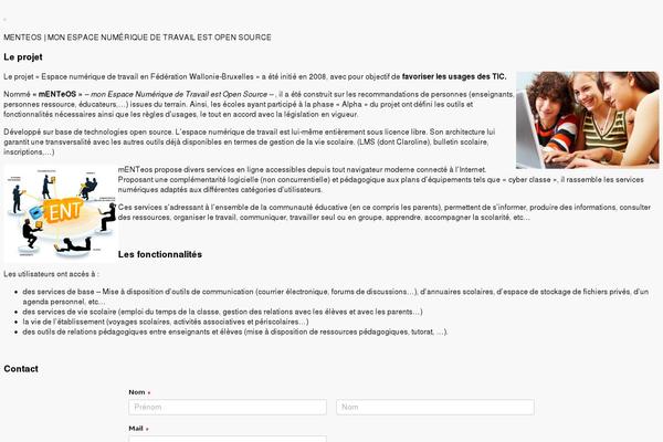 menteos.be site used Dark Minimalistblogger
