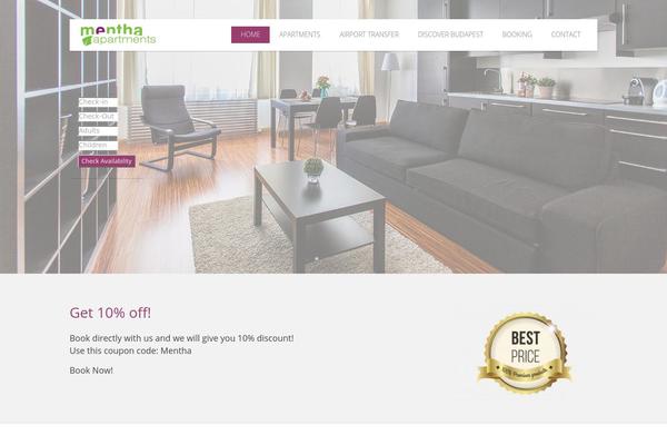 Hoteliour theme site design template sample