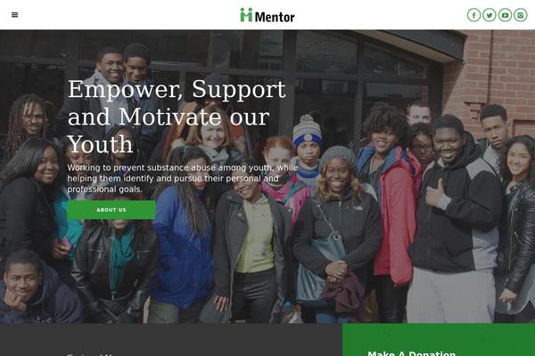 Mentor theme site design template sample