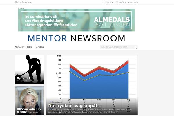 Mentor theme site design template sample