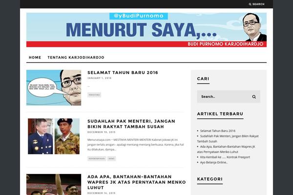 15Zine theme site design template sample