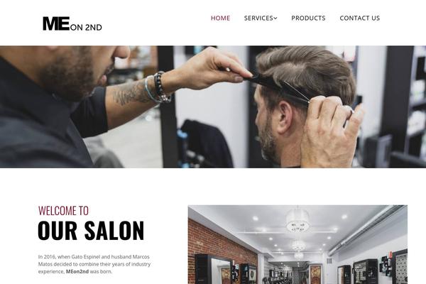 Barber theme site design template sample