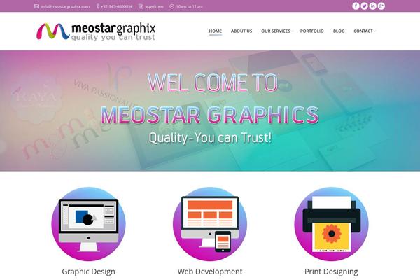 The7 theme site design template sample