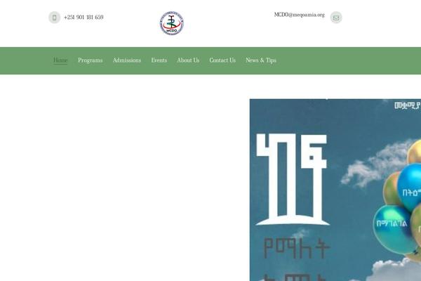 meqoamia.org site used Pinevale