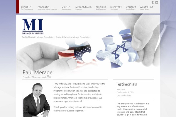 merageinstitute.org site used Merage