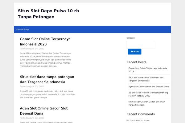 NewsPaperly theme site design template sample