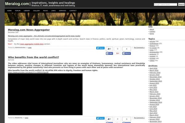 meralog.com site used RCG Forest
