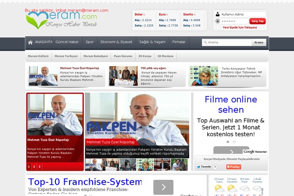 Portal theme site design template sample